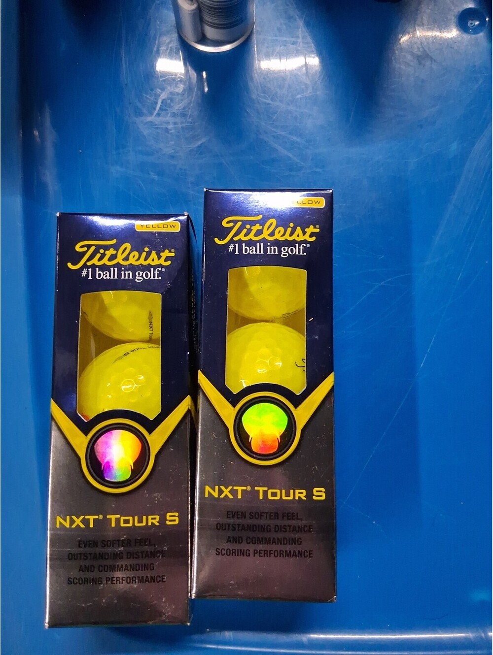 NEW TITLEIST NXT TOUR S YELLOW HIGH PERFORMANCE 6 BALLS 2 SLEEVES OF 3